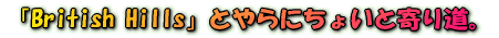 �uBritish Hills�v�Ƃ��ɂ��傢�Ɗ�蓹�B
